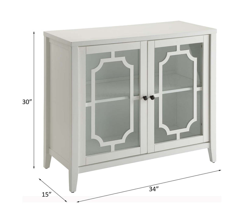 Ceara Console Cabinet, White Finish Acme