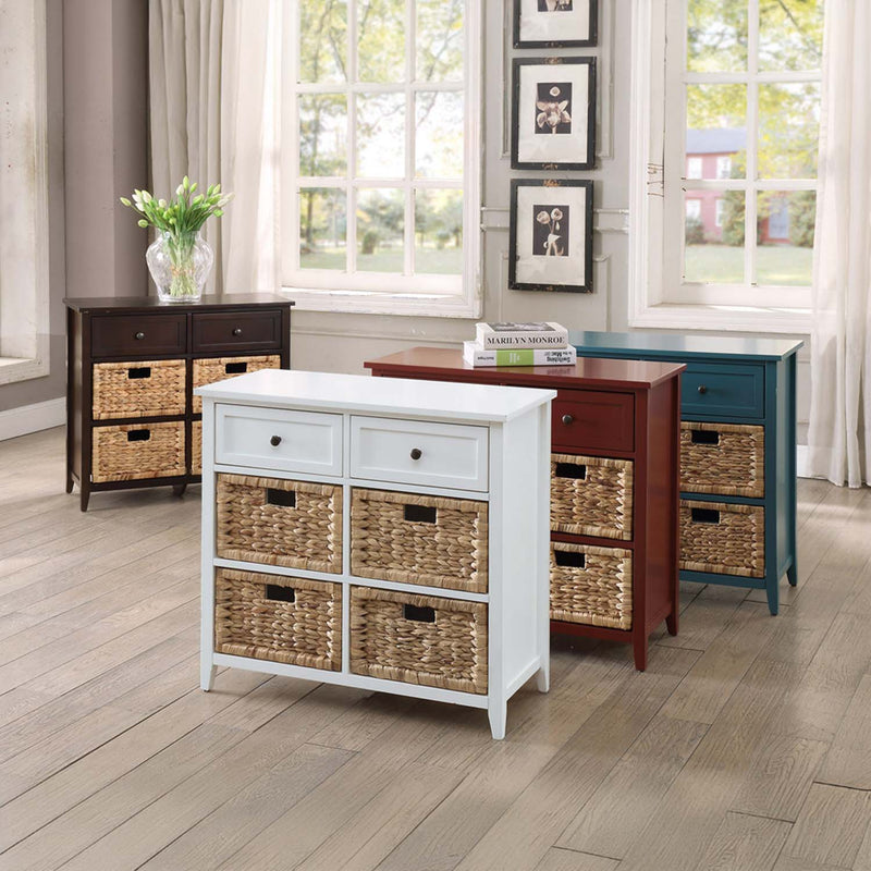 Flavius Console Cabinet, White Finish Acme