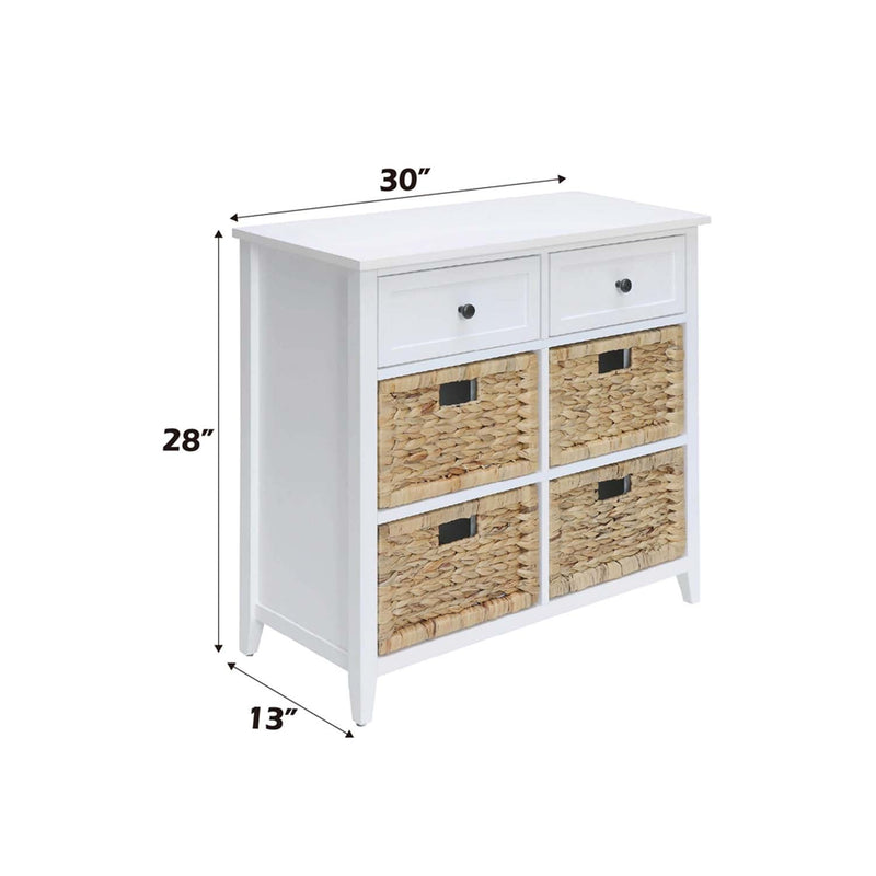 Flavius Console Cabinet, White Finish Acme