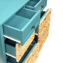 Flavius Console Cabinet, Teal Finish Acme