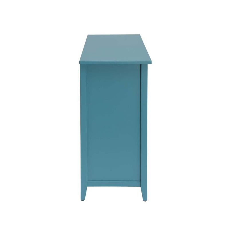 Flavius Console Cabinet, Teal Finish Acme