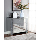 Noralie Console Cabinet, Mirrored & Faux Diamonds Acme