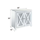 Noralie Console Cabinet, Mirrored & Faux Diamonds Acme