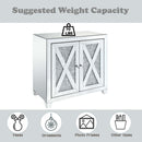 Noralie Console Cabinet, Mirrored & Faux Diamonds Acme