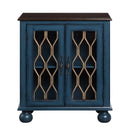 Lassie Console Cabinet, Antique Blue Finish Acme