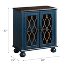 Lassie Console Cabinet, Antique Blue Finish Acme