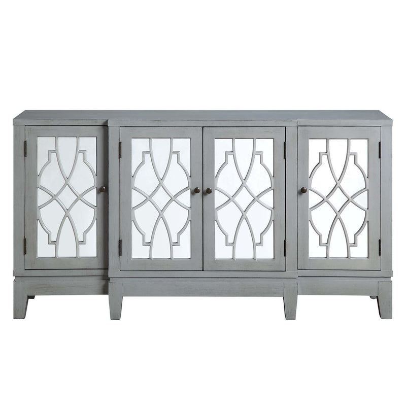 Magdi Console Cabinet, Antique Gray Finish Acme