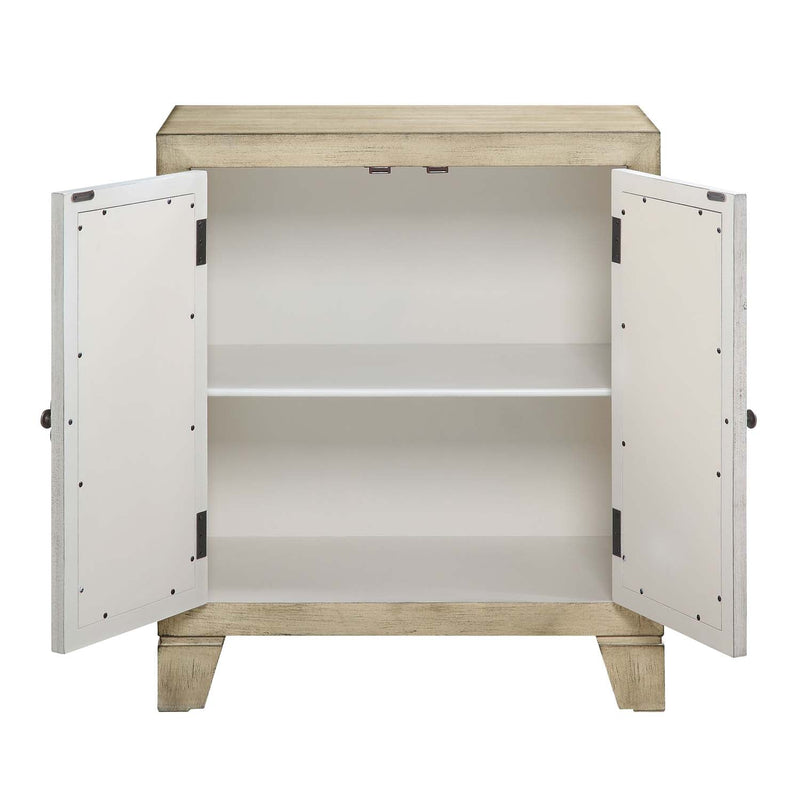 Nalani Console Cabinet, Antique White Finish Acme