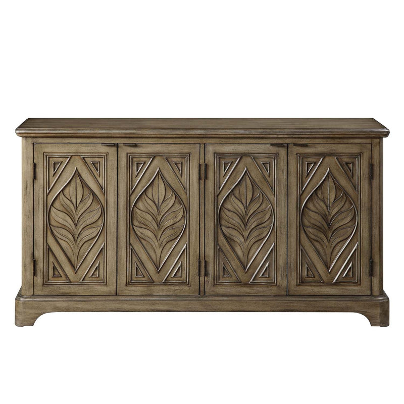 Orana Console Cabinet, Oak Finish Acme