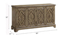 Orana Console Cabinet, Oak Finish Acme