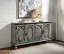 Pavan Console Cabinet, Rustic Gray Finish Acme