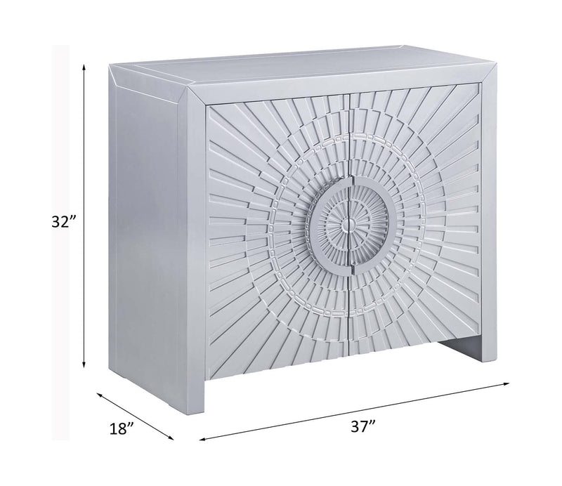 Cicero Console Cabinet, Platinum Finish Acme