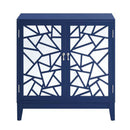 Einstein Console Cabinet, Blue Finish Acme