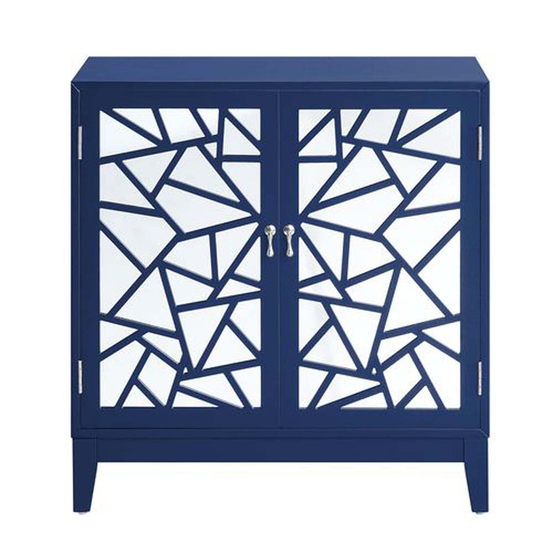 Einstein Console Cabinet, Blue Finish Acme