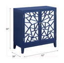 Einstein Console Cabinet, Blue Finish Acme