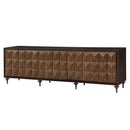 Diya Console Cabinet, Forged Bronze & Espresso Finish Acme