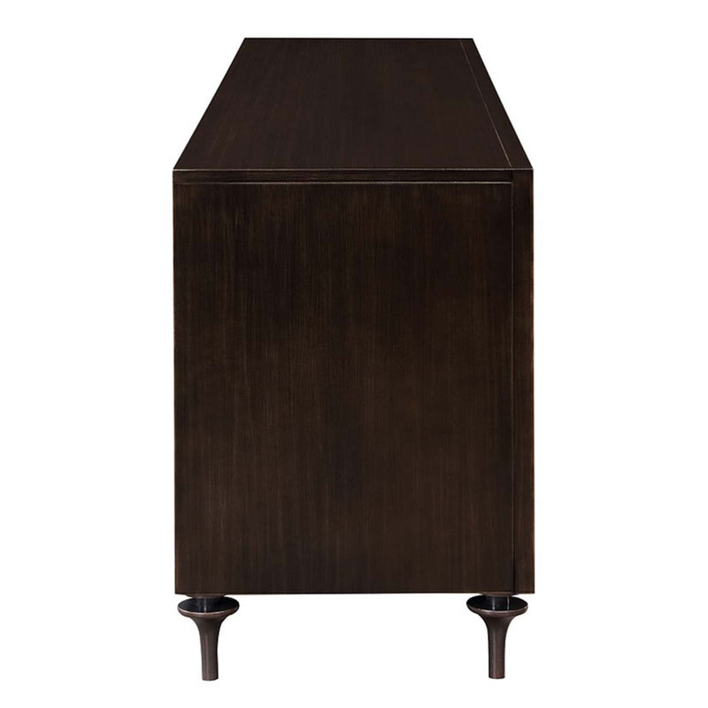 Diya Console Cabinet, Forged Bronze & Espresso Finish Acme