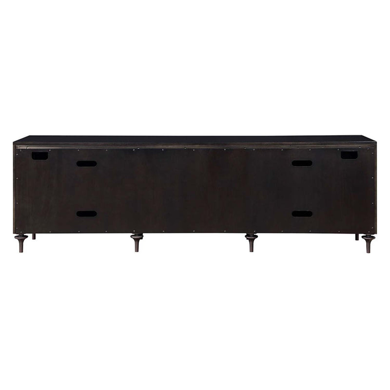 Diya Console Cabinet, Forged Bronze & Espresso Finish Acme