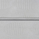 Anpu Console Cabinet, Silver Faux Crocodile Skin Finish Acme