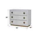 Anpu Console Cabinet, Silver Faux Crocodile Skin Finish Acme