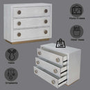 Anpu Console Cabinet, Silver Faux Crocodile Skin Finish Acme