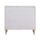 Anson Console Cabinet, Metallic Silver & Champagne Finish Acme