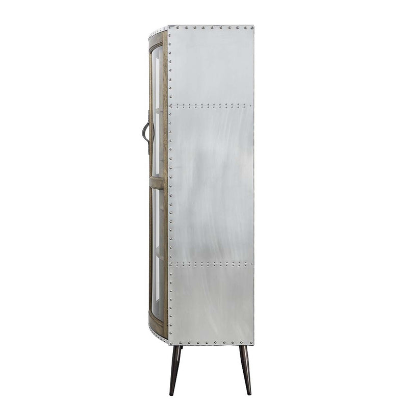 Brancaster Cabinet, Oak Finish & Aluminum Acme