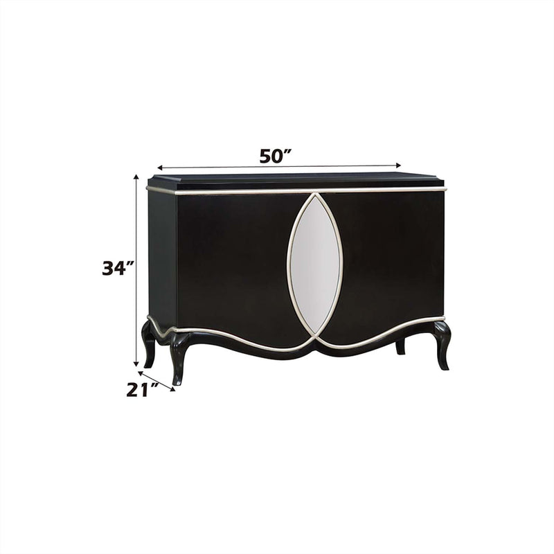 Ashor Console Cabinet, Black Finish Acme
