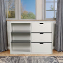 Ratana Cabinet, Gray & White Finish Acme