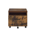 Bob Filing Cabinet, Weathered Oak & Black Finish Acme