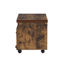 Bob Filing Cabinet, Weathered Oak & Black Finish Acme