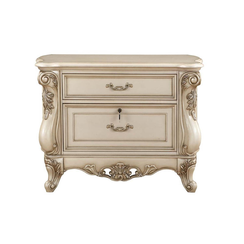 Gorsedd Filing Cabinet, Golden Ivory Finish Acme