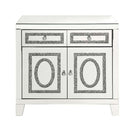 Noralie Cabinet, Mirrored & Faux Diamonds Acme