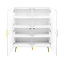 Gaines Accent Cabinet, White High Gloss Finish Acme