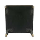 House Beatrice Accent Chair w/Pillow, Tan Faux Leather & Charcoal Finish Acme