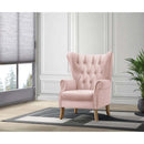 Adonis Accent Chair, Blush Pink Velvet Acme