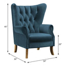 Adonis Accent Chair, Azure Blue Velvet Acme