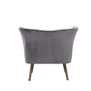 Reese Accent Chair, Gray Velvet & Gold Finish Acme