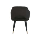 Applewood Accent Chair, Black Velvet & Gold Finish Acme
