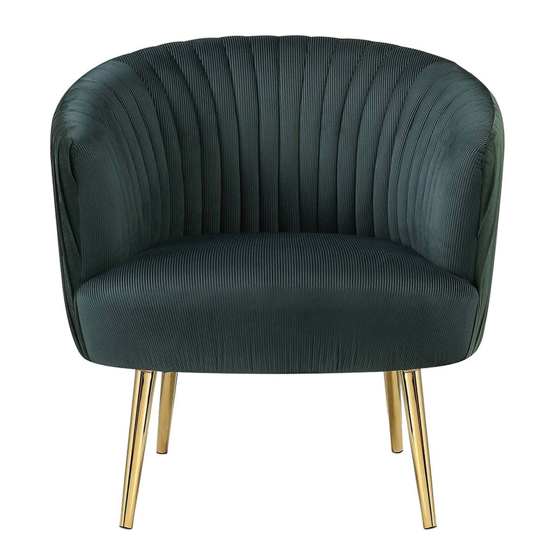 Sigurd Accent Chair, Velvet & Gold Finish Acme