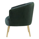 Sigurd Accent Chair, Velvet & Gold Finish Acme