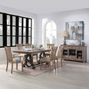 Nathaniel Arm Chair 2Pc, Fabric & Maple Finish Acme