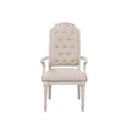 Wynsor Arm Chair 2Pc, Antique White Finish Acme