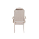 Wynsor Arm Chair 2Pc, Antique White Finish Acme