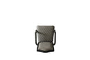 House Beatrice Arm Chair 2Pc, Two Tone Gray Fabric & Charcoal Finish Acme
