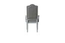 House Marchese Arm Chair 2Pc, Two Tone Gray Fabric & Pearl Gray Finish Acme