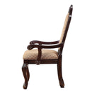 Chateau De Ville Arm Chair 2Pc, Fabric & Espresso Finish Acme
