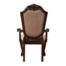 Chateau De Ville Arm Chair 2Pc, Fabric & Espresso Finish Acme
