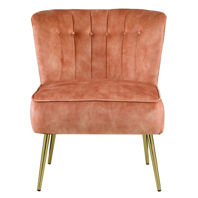 Sambell Accent Chair, Burnt Orange Velvet Acme