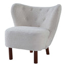 Zusud Accent Chair, White Teddy Sherpa Acme